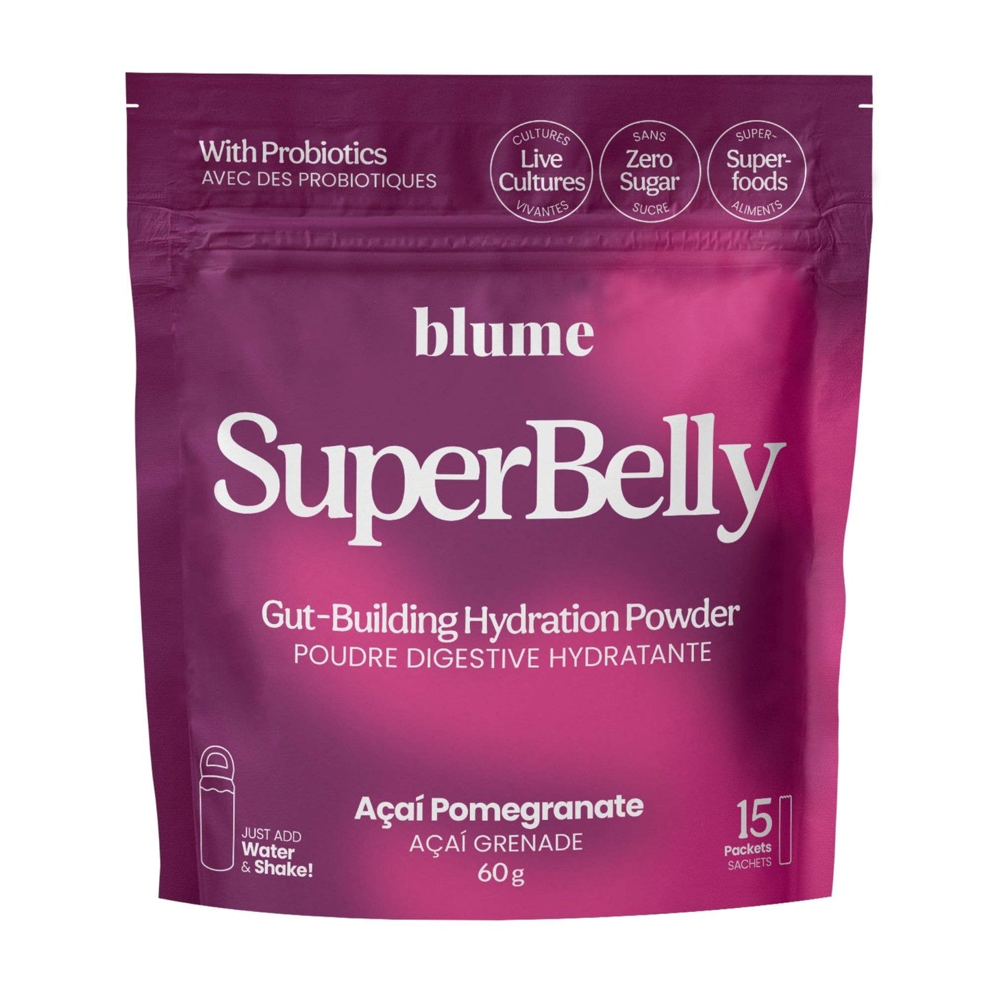 Blume : SuperBelly Hydration & Gut Building, Açai Pomegranate