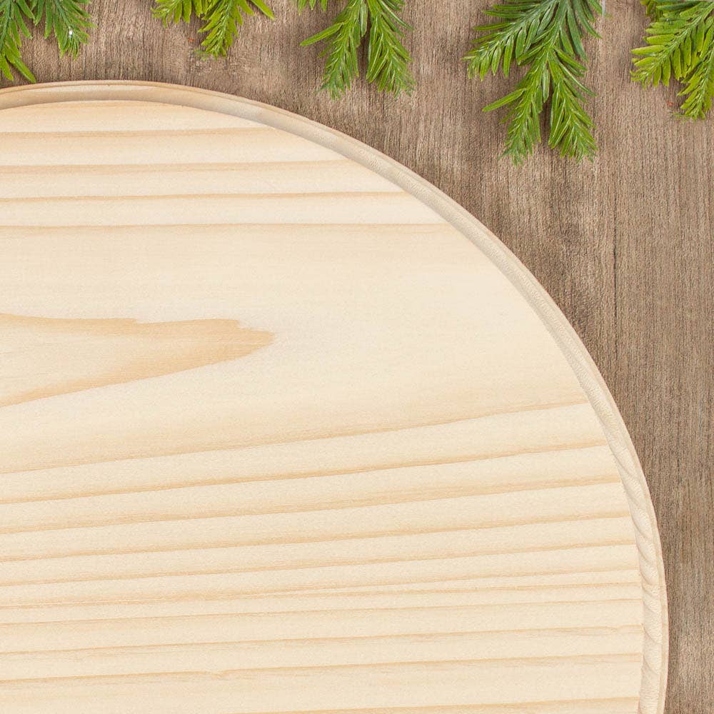 Factory Direct Craft - 15" x 3/4" Thick Unfinished Wood Blank Round Circle Plaque