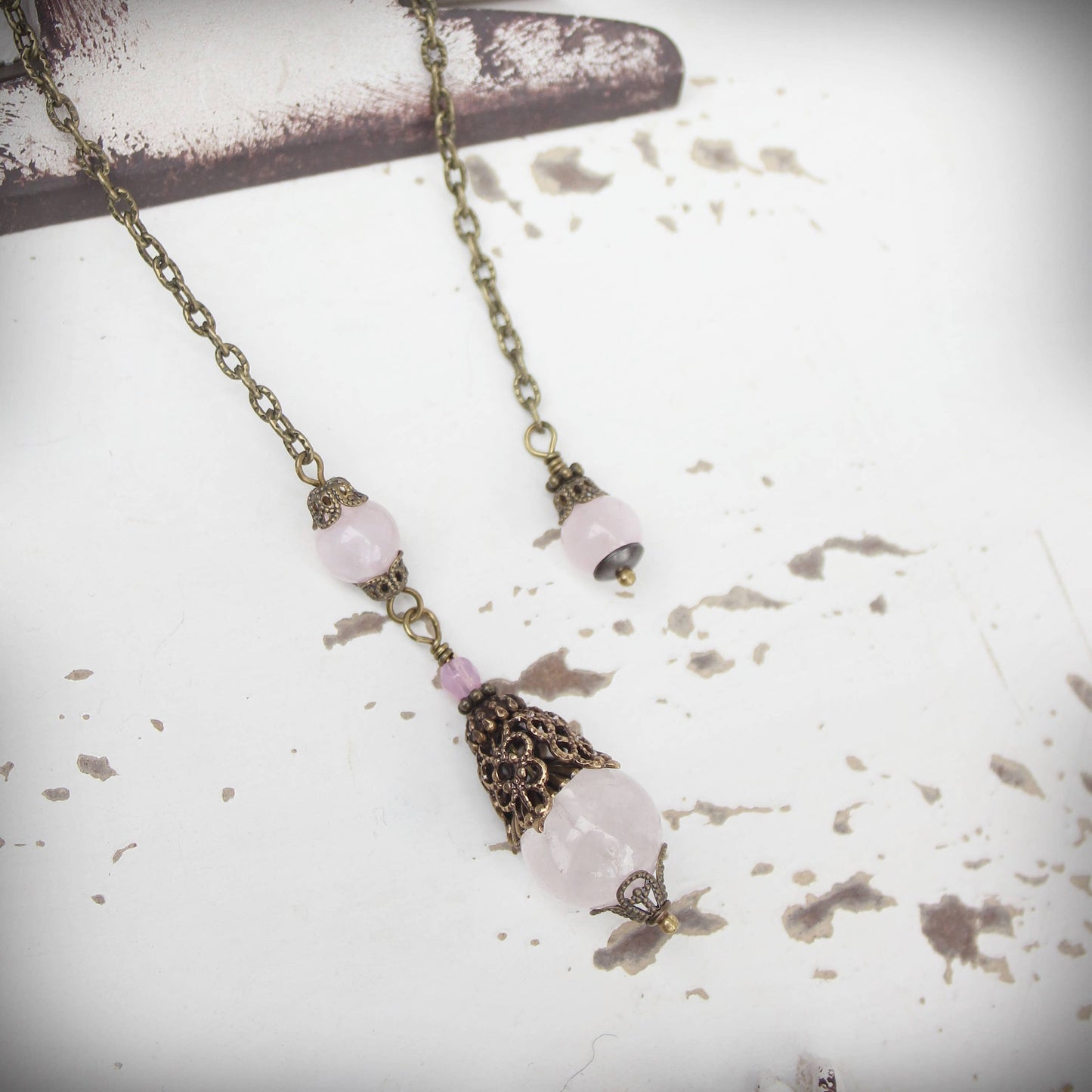 Circa 1890 - Rose Quartz Jewelry Pendulum | Harmony & Universal Love