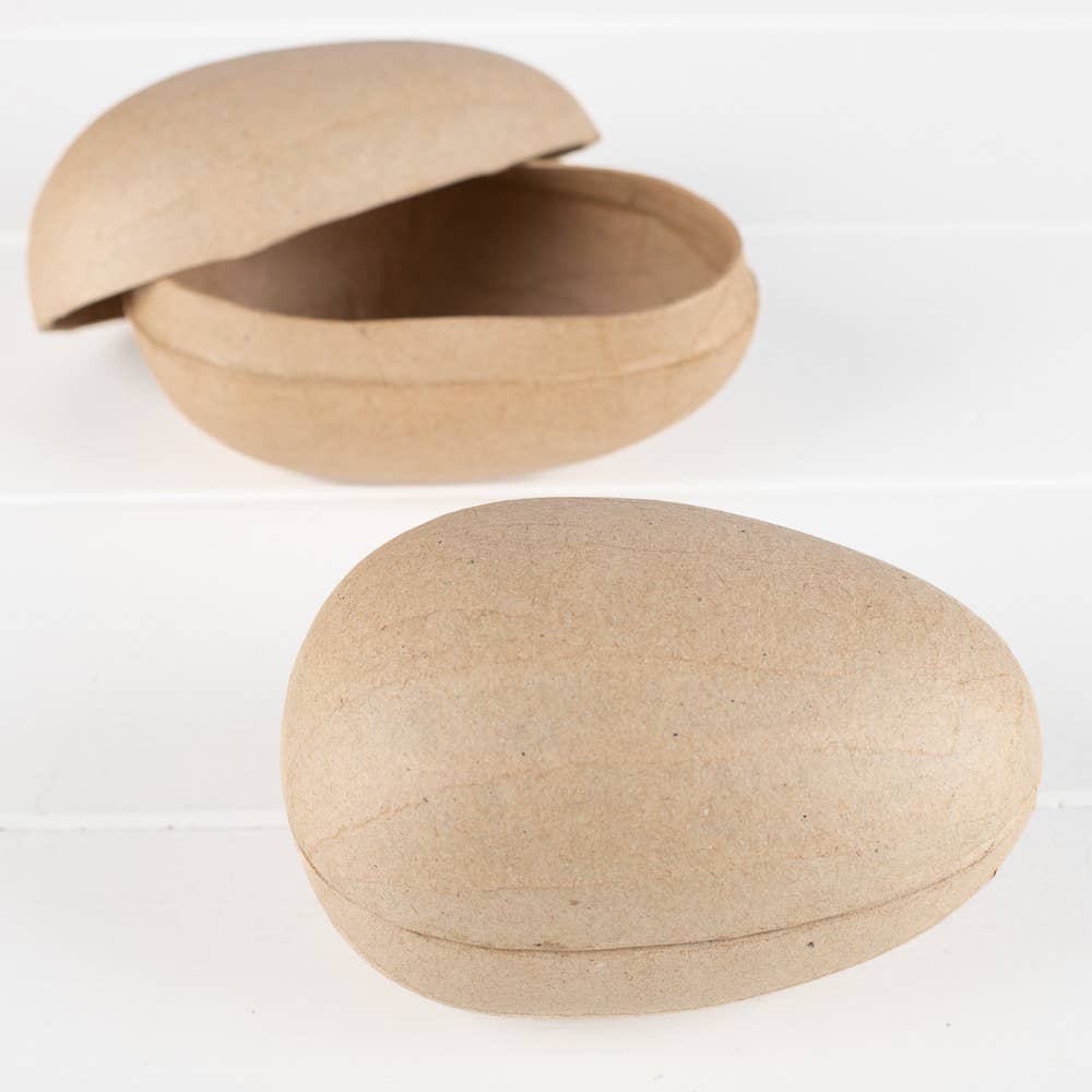 Factory Direct Craft - 5" Fillable Paper Mache Split German Easter Egg Box