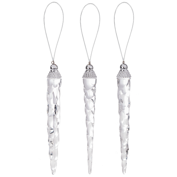 Acrylic Icicle Ornament 6"