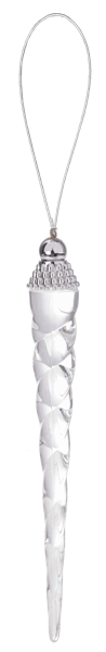 Acrylic Icicle Ornament 6"