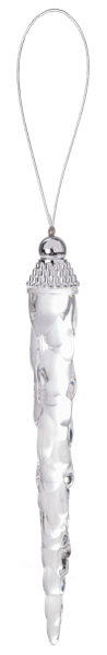 Acrylic Icicle Ornament 6"