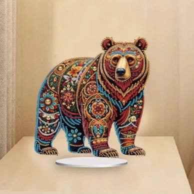 Diamond Brands - Majestic Bear Diamond Painting Tabletop Decoration