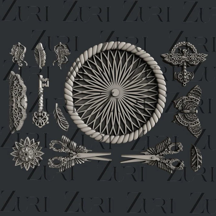 Zuri Mould -  Bohemian Mask Set 1