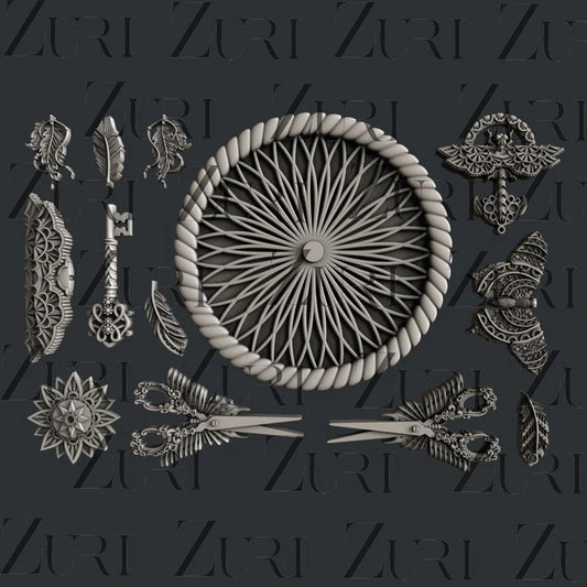 Zuri Mould -  Bohemian Mask Set 1