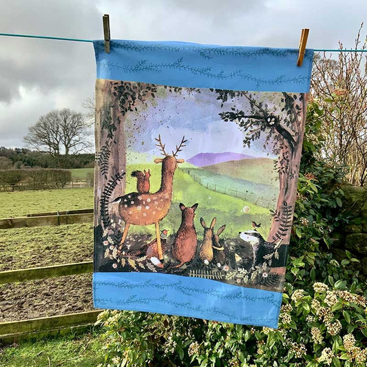 Alex Clark Tea Towel Forest Friends