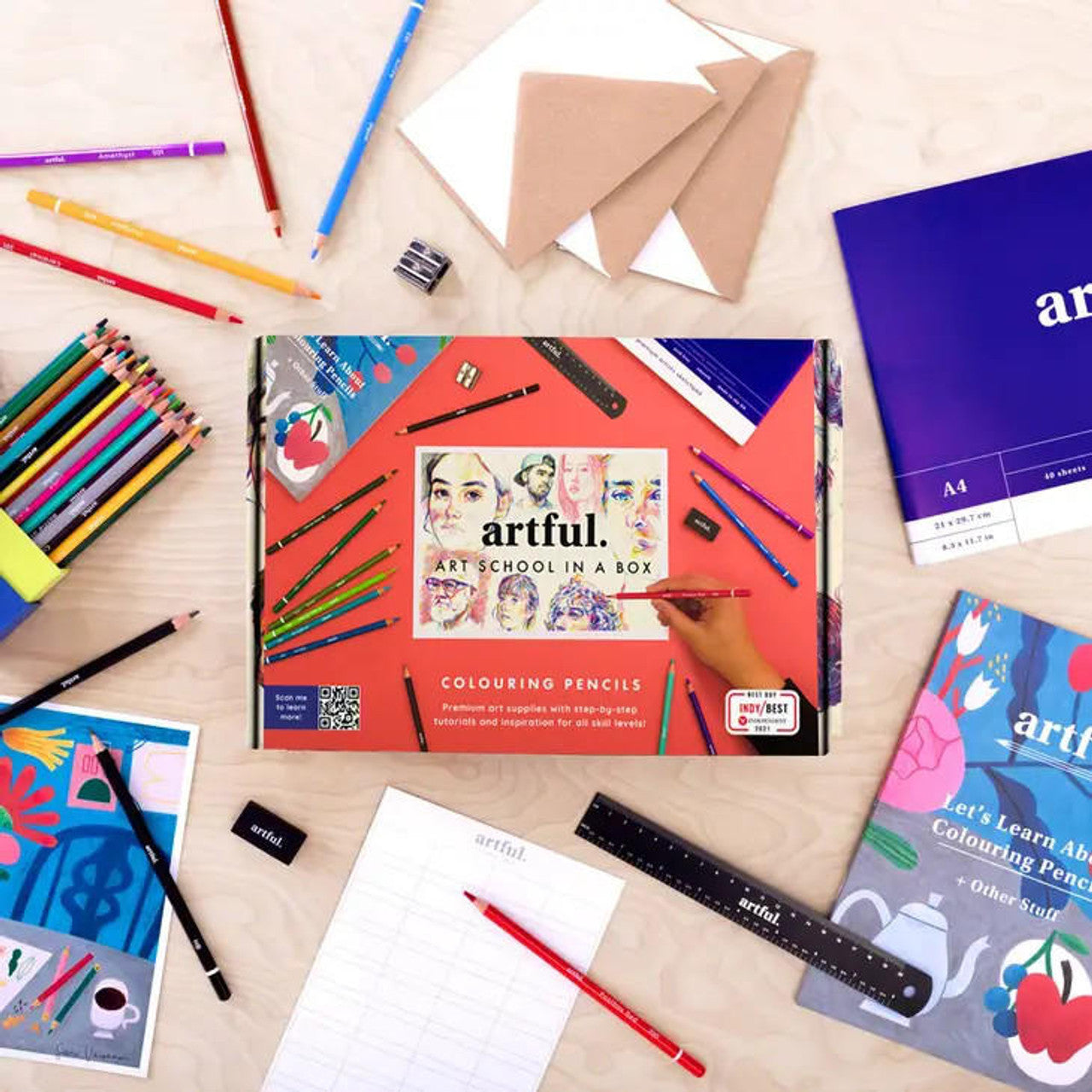 Artful : Art School In A Box ~ Colouring Pencils