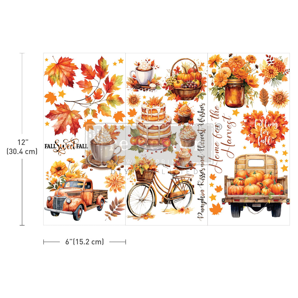 Re-Design With Prima® Mini Transfer - Autumn Splendor 6x12"