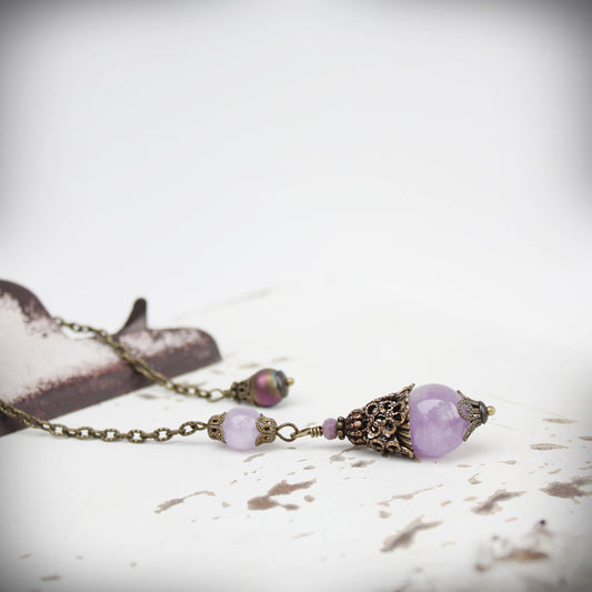Circa 1890 - Lavender Amethyst Jewelry Pendulum | Manifestation