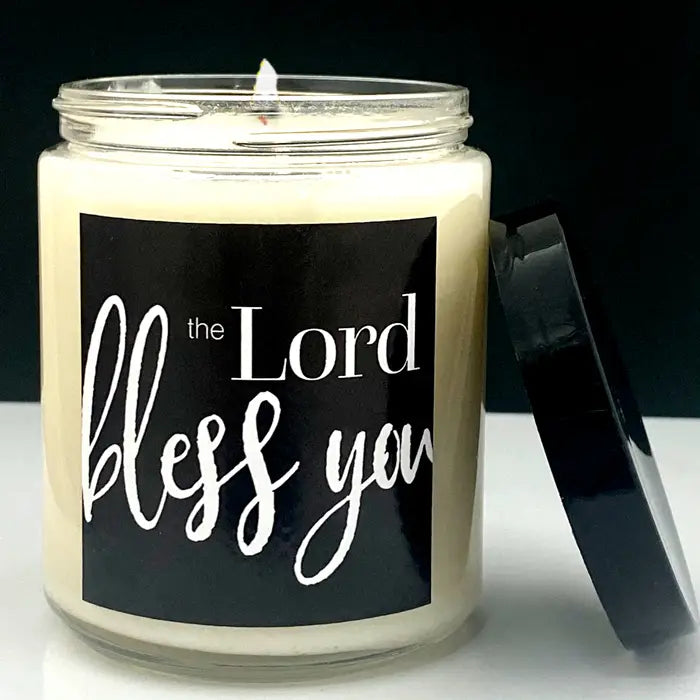 The Lord Bless You Candle - Mahogany Teakwood 8oz