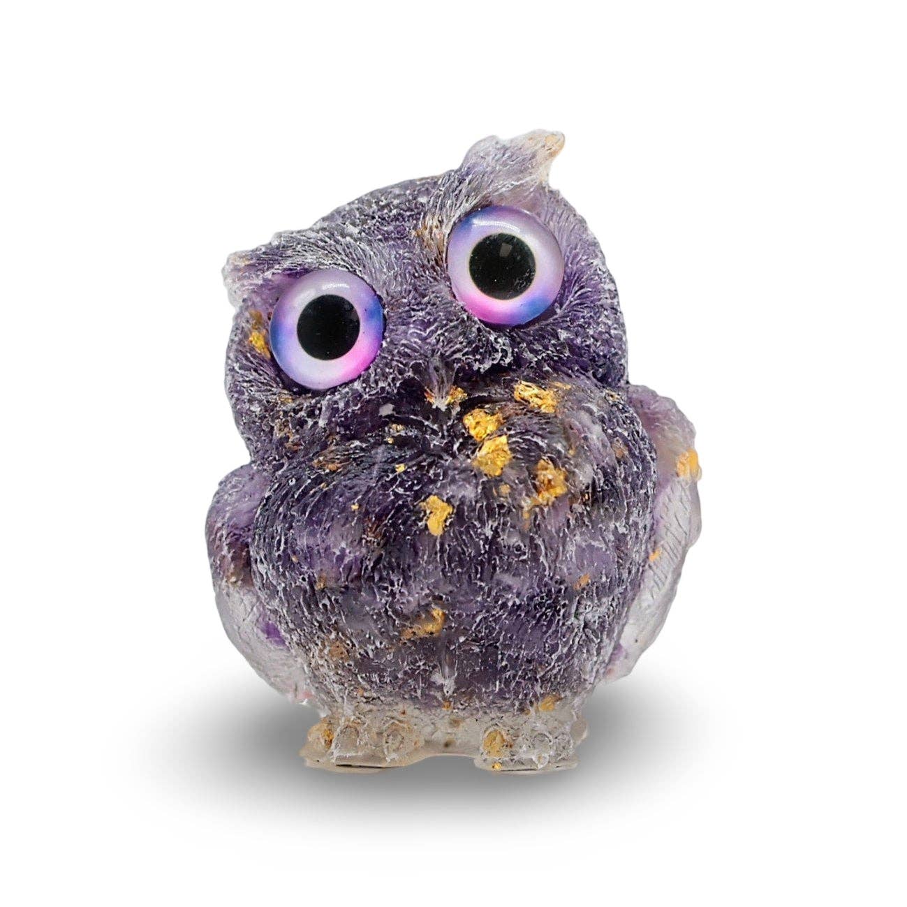 Arômes & Évasions : Amethyst Coloured Resin Owl