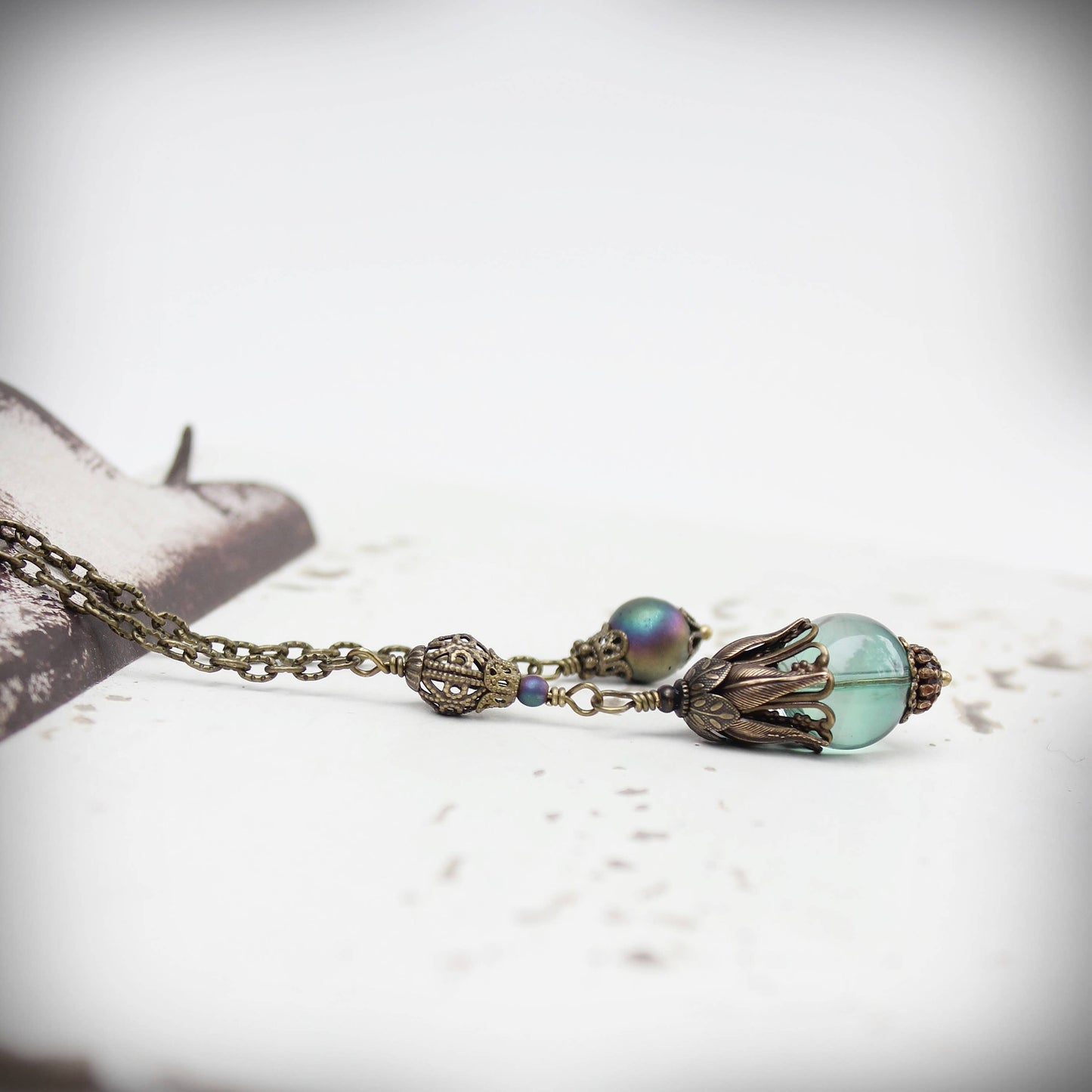 Circa 1890 - Vintage Style Fluorite Jewelry Pendulum | Intuition—Clarity