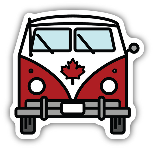 Bus Leaf Front View Sticker