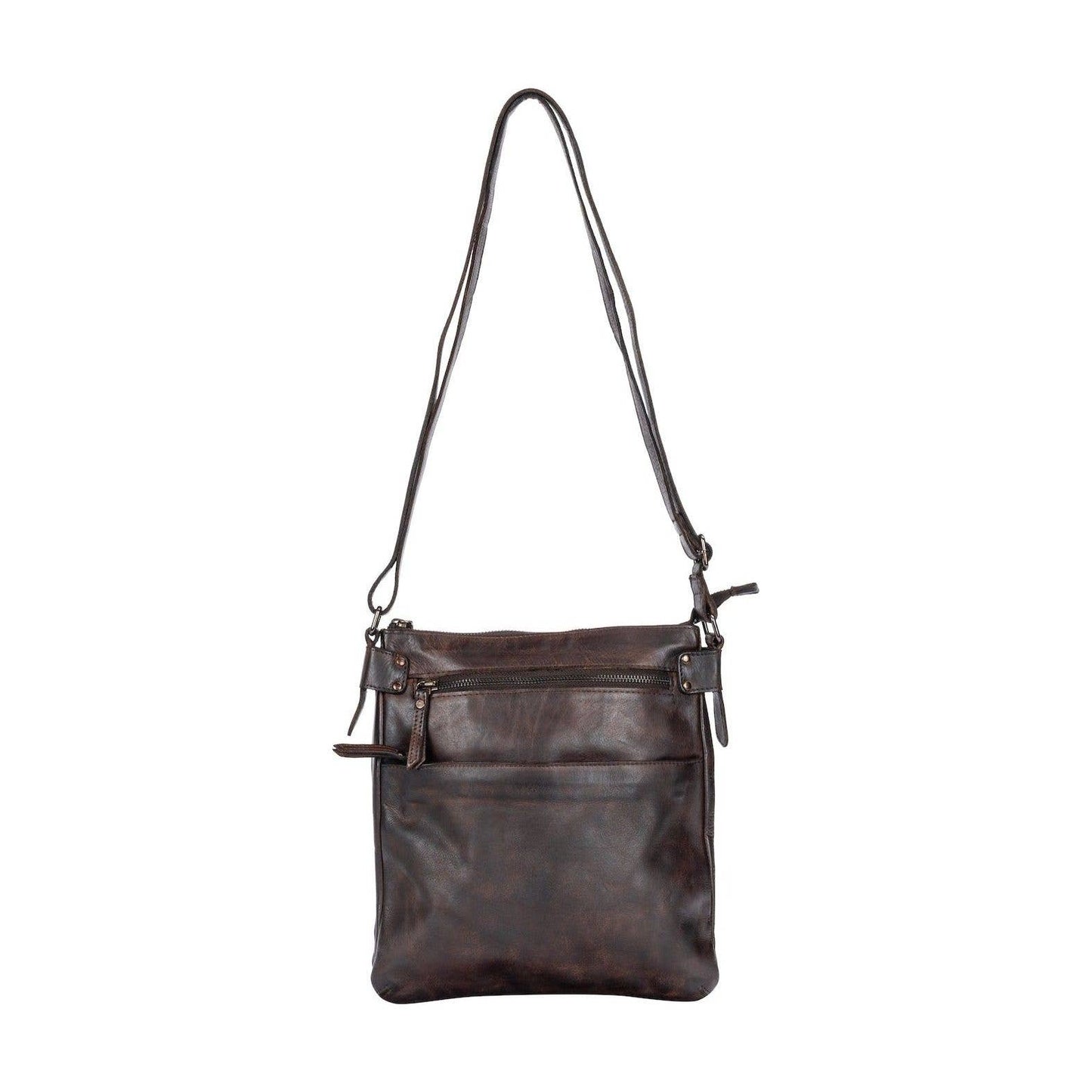 Greenwood Leather : Leather Shoulder Bag Robbie Brown