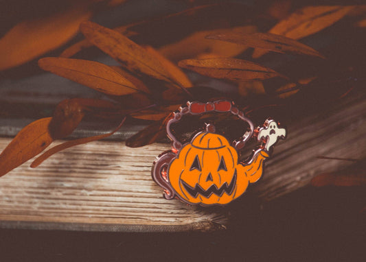 The Pickety Witch - Jack-o-Lantern Teapot - Enamel Pin