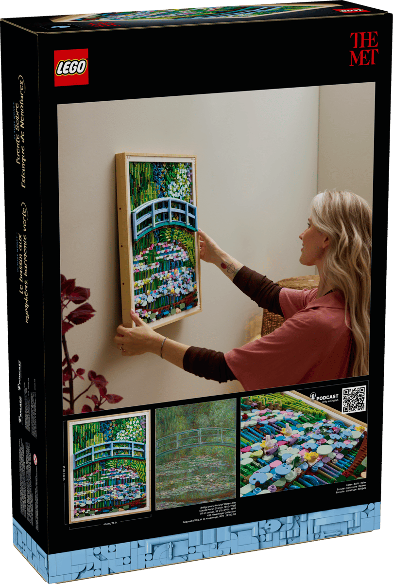Lego Art : Claude Monet - Bridge over a Pond of Water Lilies