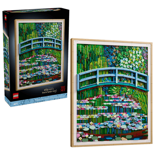 Lego Art : Claude Monet - Bridge over a Pond of Water Lilies
