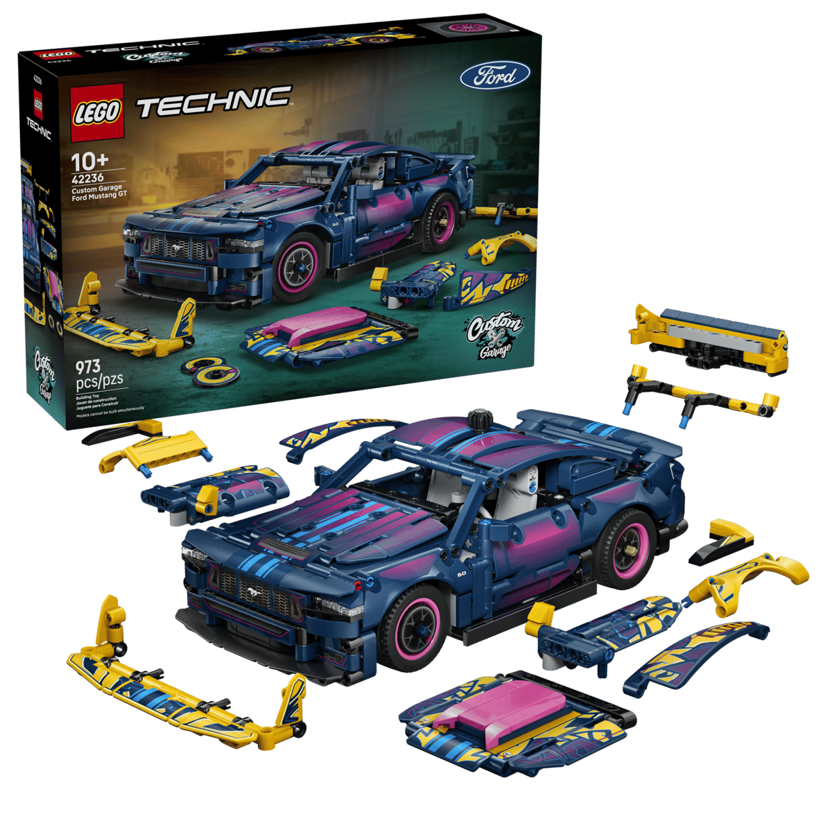 Lego Technic - Custom Garage Ford Mustang GT