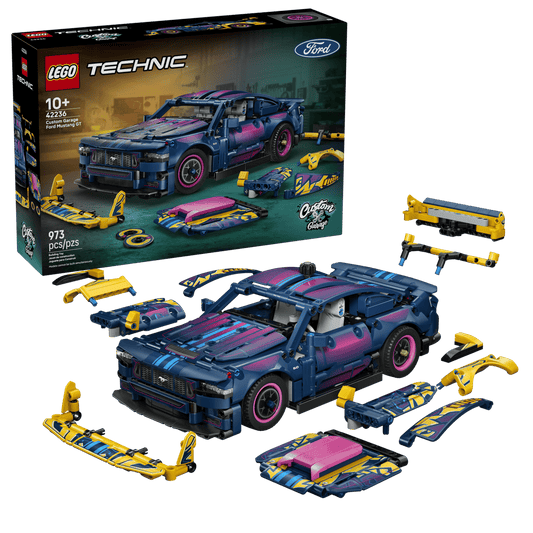 Lego Technic - Custom Garage Ford Mustang GT