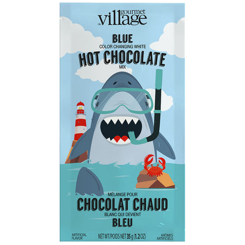Gourmet Village : Blue Coloured White Hot Chocolate Shark