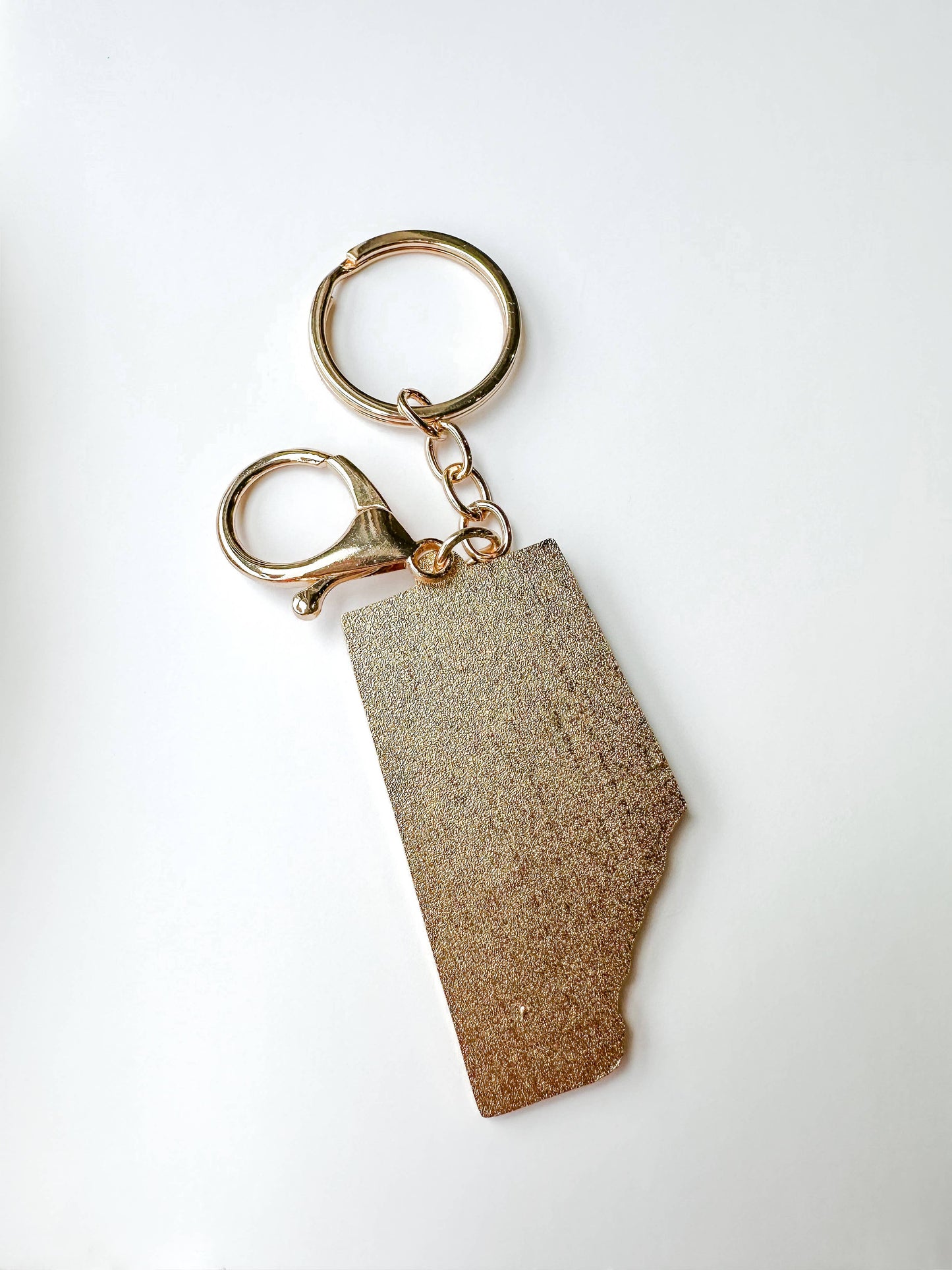 Jaybee Design : Alberta Black & Gold Enamel Mountain Keychain