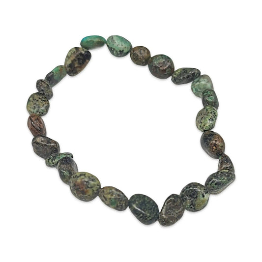 Arômes & Évasions : African Turquoise Natural Shape Stone Bracelet