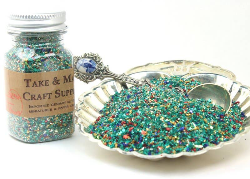 Meyer Imports : Sea Glass - Medley German Glitter - Fine Grain - 25g Jars