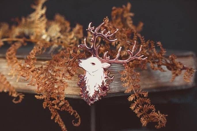 The Pickety Witch - Mabon Stag - Enamel Pin