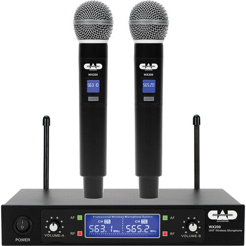 CAD WX200 DUAL HANDHELD WIRELESS MIC SET