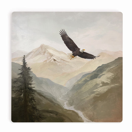 Ceramic Coaster - Eagle 4x4" Set of 6