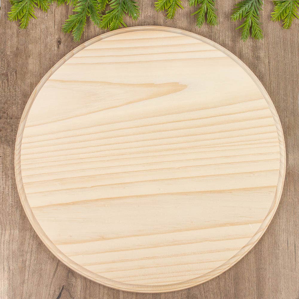Factory Direct Craft - 15" x 3/4" Thick Unfinished Wood Blank Round Circle Plaque