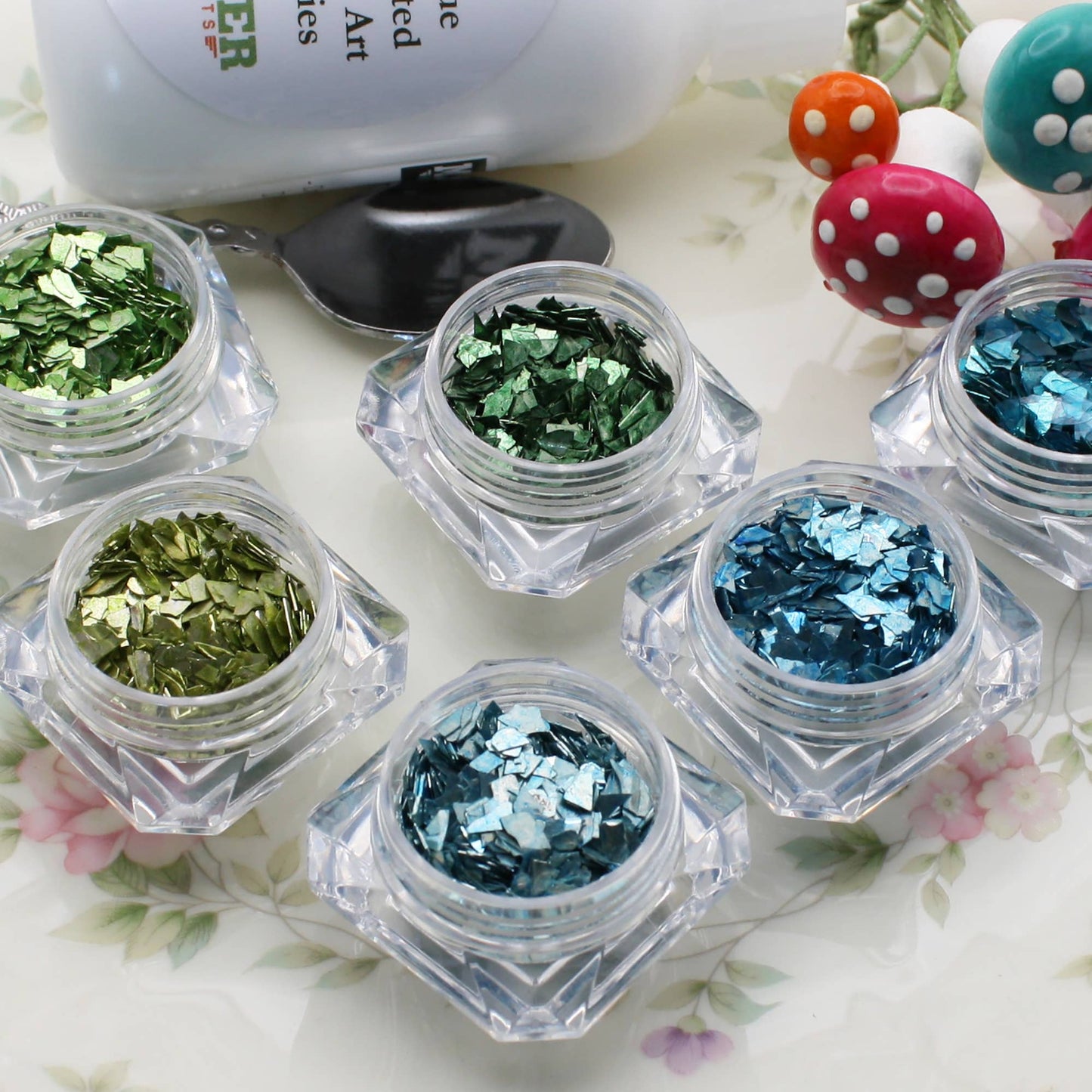 Meyer Imports : Super Shards - Blues & Greens - 6 Glitters