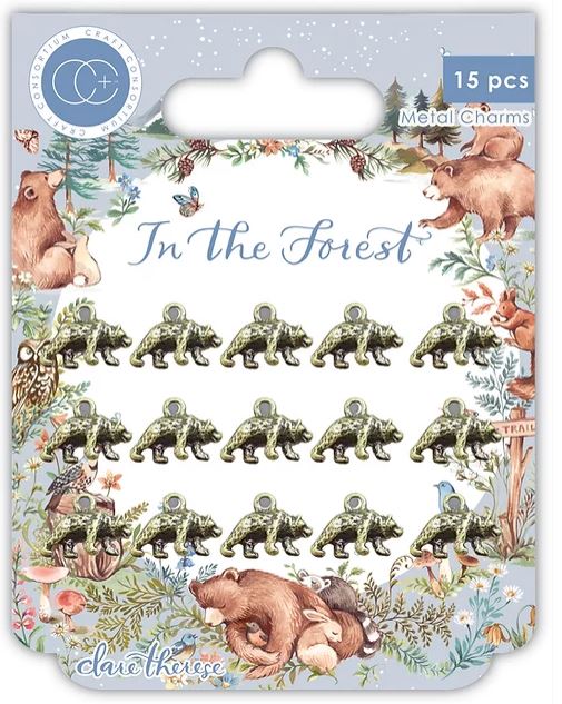 Craft Consortium - In The Forest - Bears Metal Charms