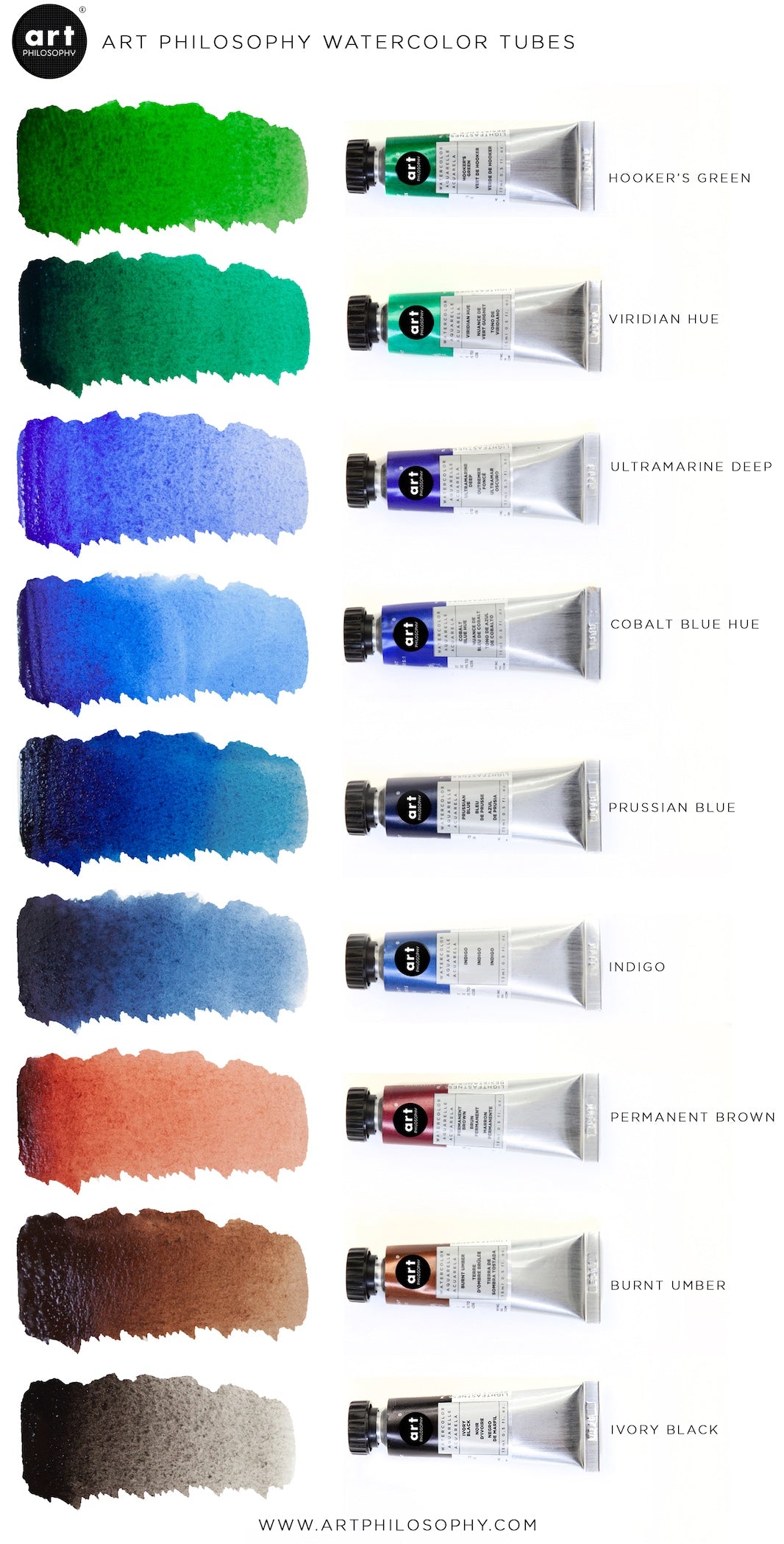 Prima Marketing -  Art Philosophy - Watercolor Tubes 15 ml