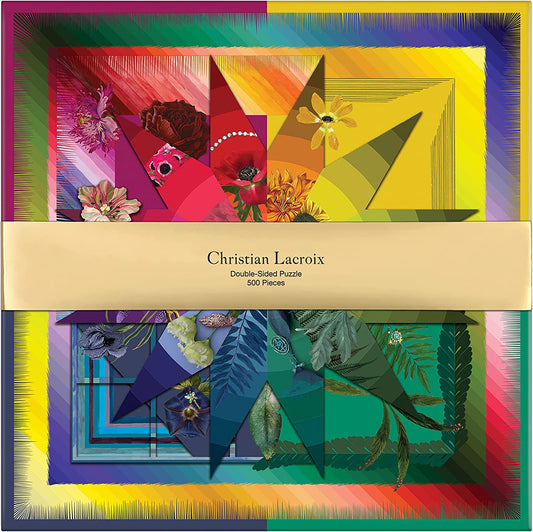 Christian Lacroix Botanic Rainbow 500 Piece Double-Sided Puzzle