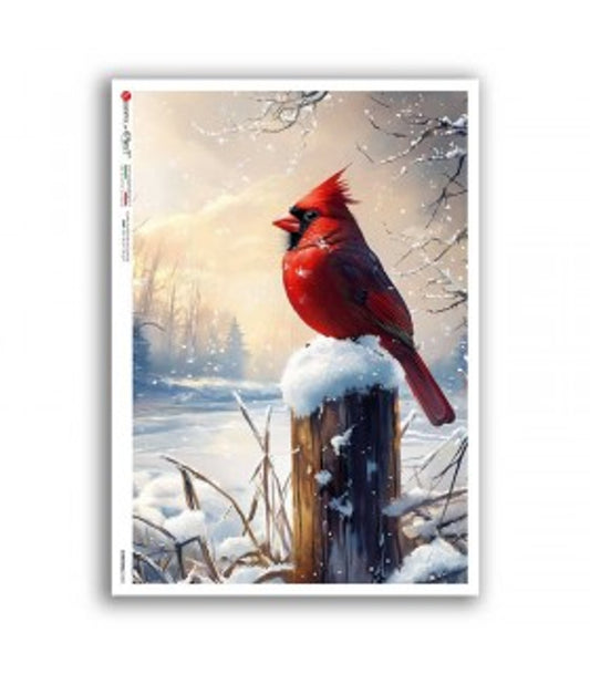 Paper Designs - Crimson Sentinel A4 Rice Paper