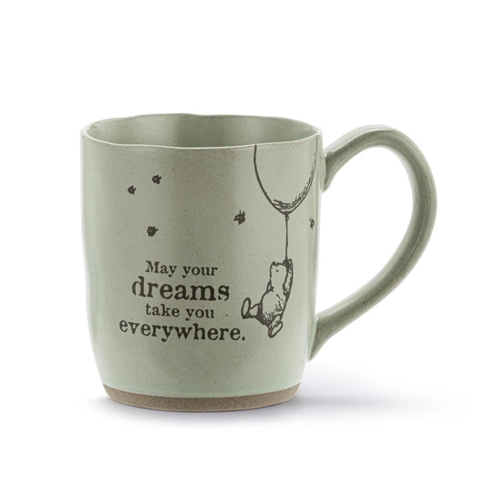 Winnie the Pooh Light Sage Stoneware Dreams Mug 14oz