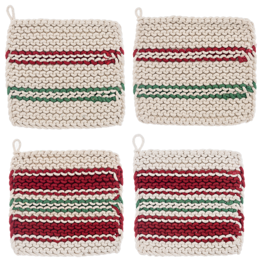 CROCHET POT HOLDER 4PC