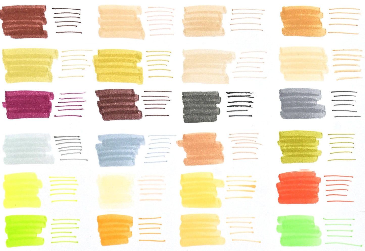 Peter Pauper Press - Studio Series Dual-Tip Skin Tone Markers (Set of 24)