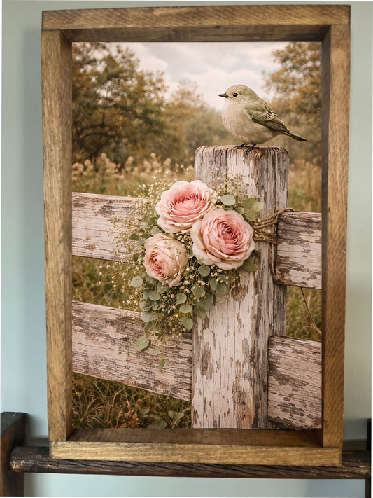 Stir Crazy Signs - Just a Moment Farmhouse Sign 8x12"