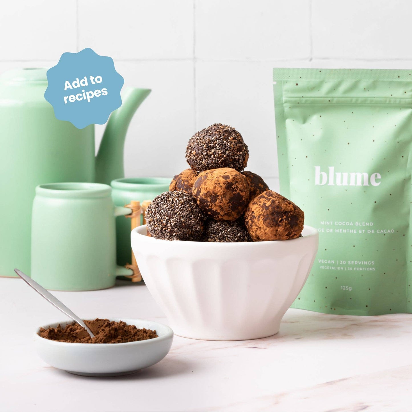 Blume : Superfood Latte Powder, Mint Cocoa Blend