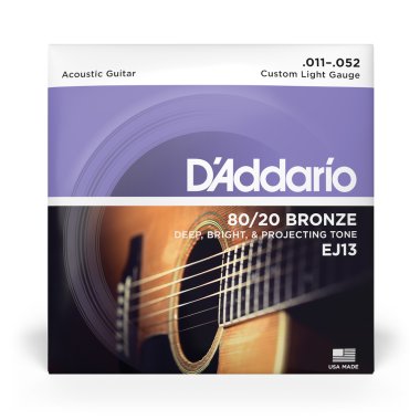 D'ADDARIO CUSTOM LIGHT EJ13 GUITAR STRINGS