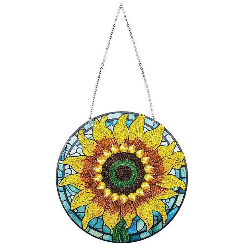 Diamond Brands - Brilliant Sunflower Diamond Art Wall Hanging