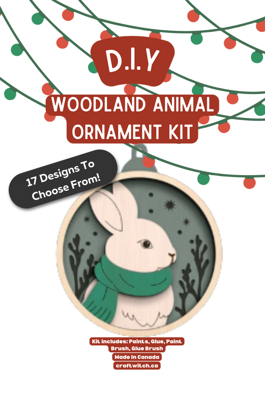 The Craft Witch - White Rabbit Winter Wonderland Ornament Kit