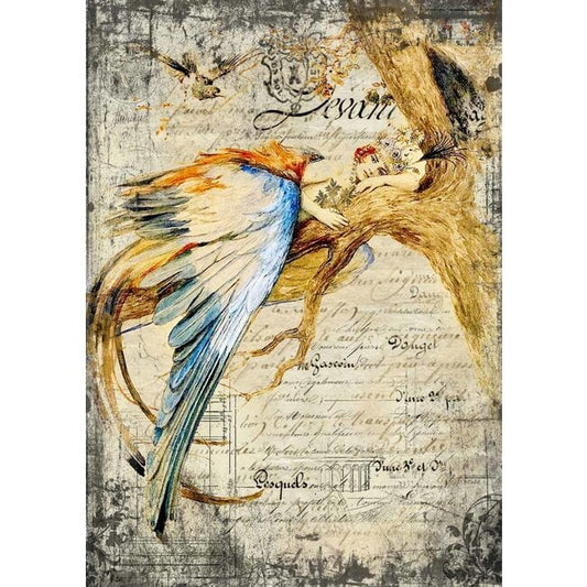 Decoupage Queen - Bluebird Queen Rice Paper A3, A4