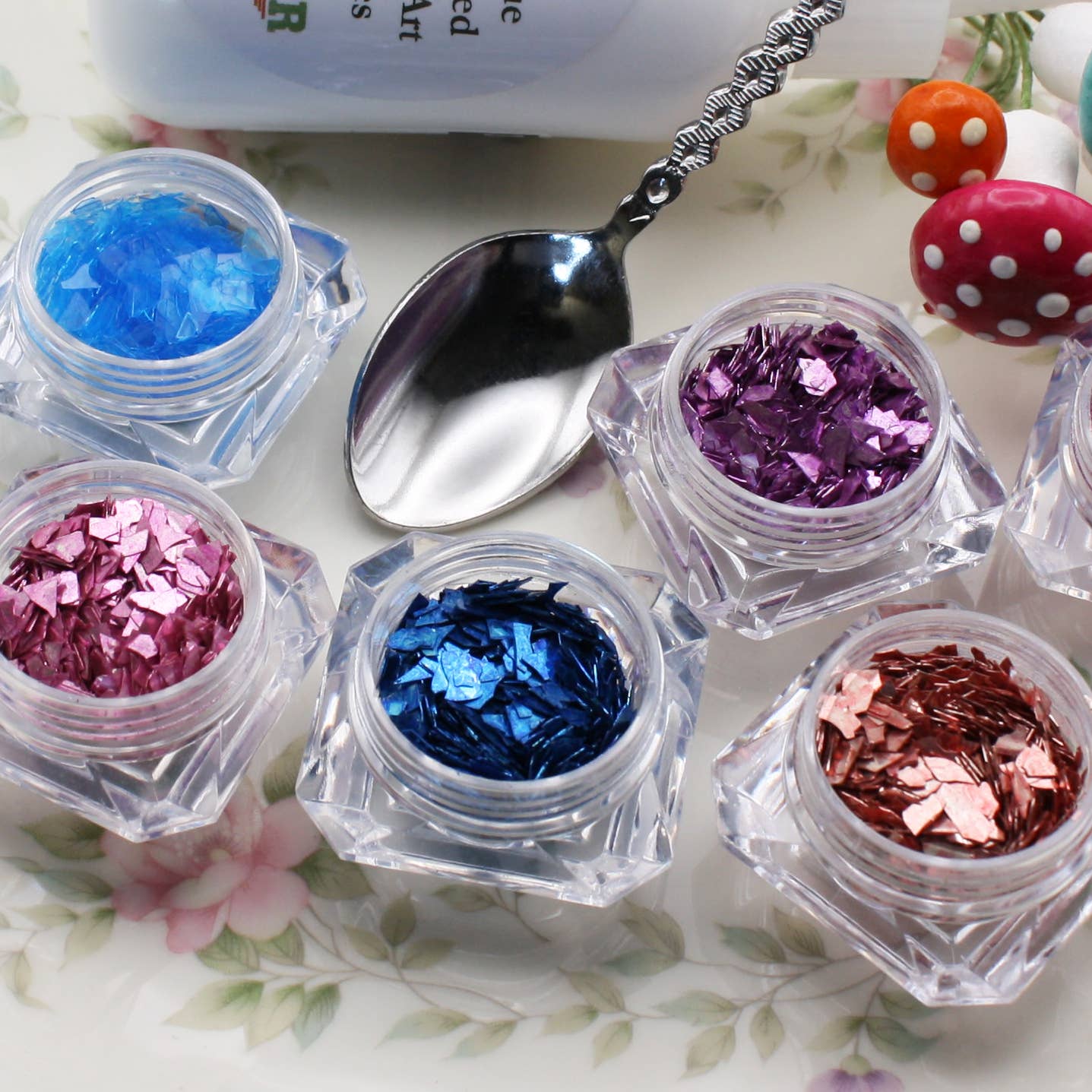 Meyer Imports : Super Shards - Pinks and Blues - 6 Glitters