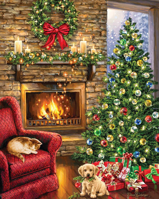 Premier Gift (Canada) Ltd - 1000pc Puzzle - Fireside Christmas