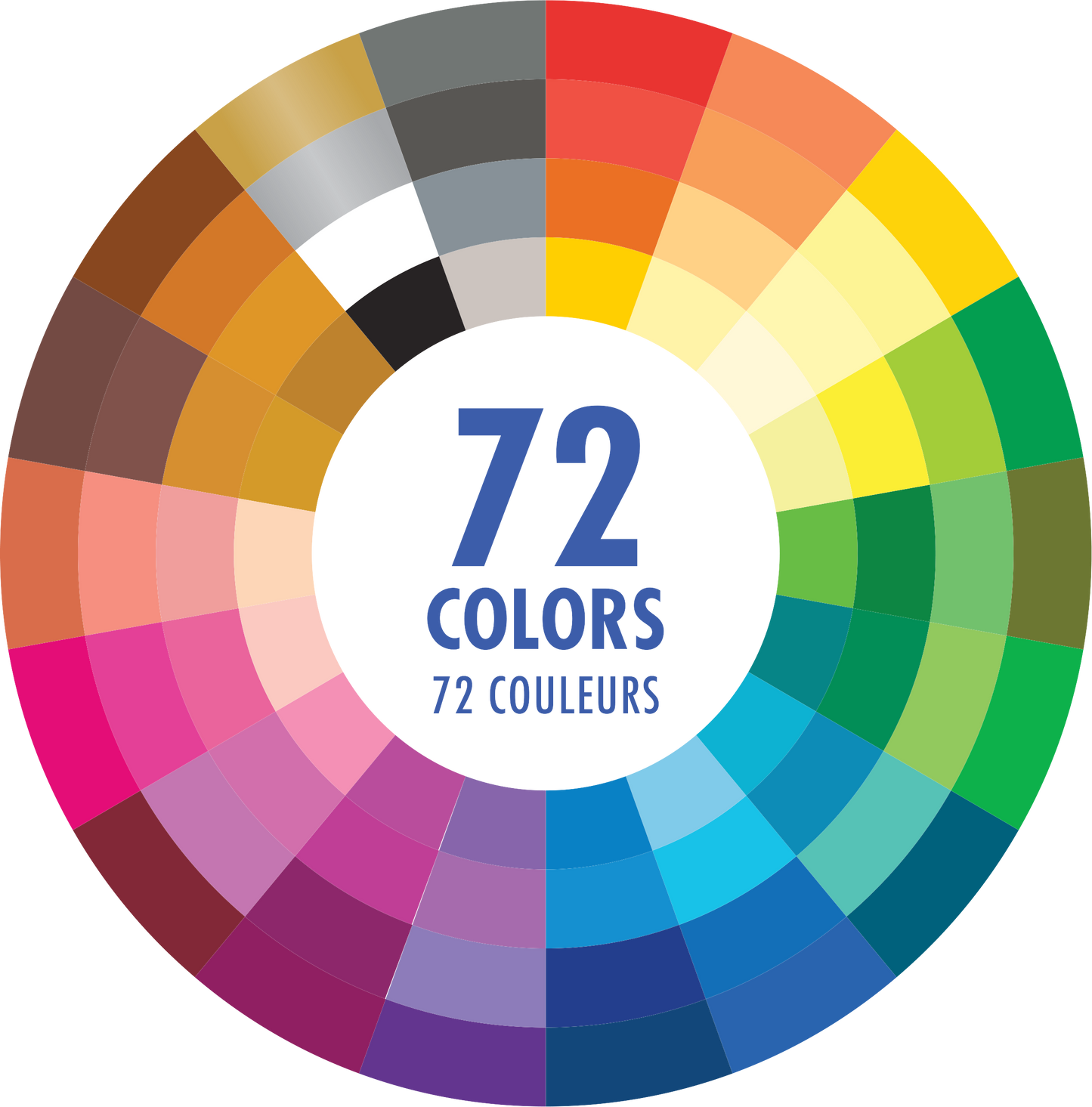 Peter Pauper Press - Studio Series Colored Pencils (Set of 72)