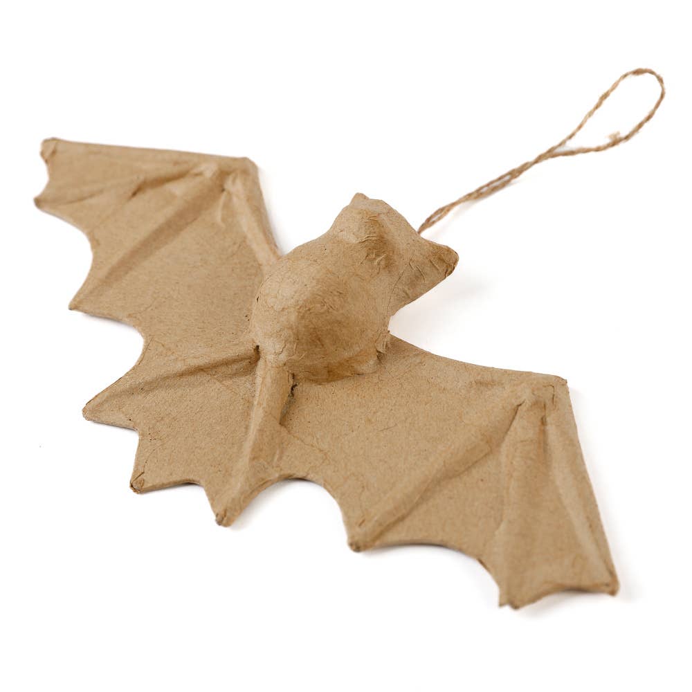 Factory Direct Craft - Premade Unfinished Paper Mache Halloween Bat - 8-1/2" x 4"